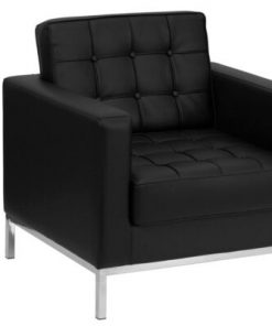 Sofa đơn da đen