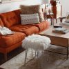 Sofa văng vải cam